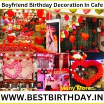 Boyfriend Birthday Decoration In Cafe