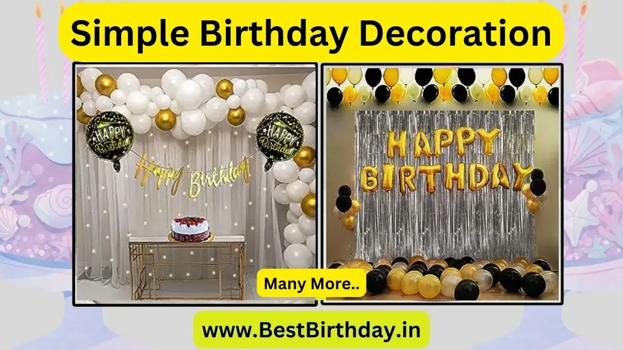 Simple Birthday Decoration