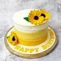 Sunflower Design Cake