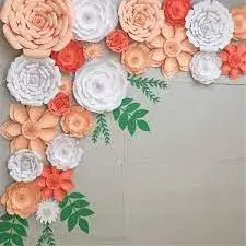Birthday Paper Flower Decoration At Home
