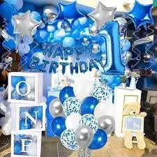 Birthday Decorations With Balloons And Boxes